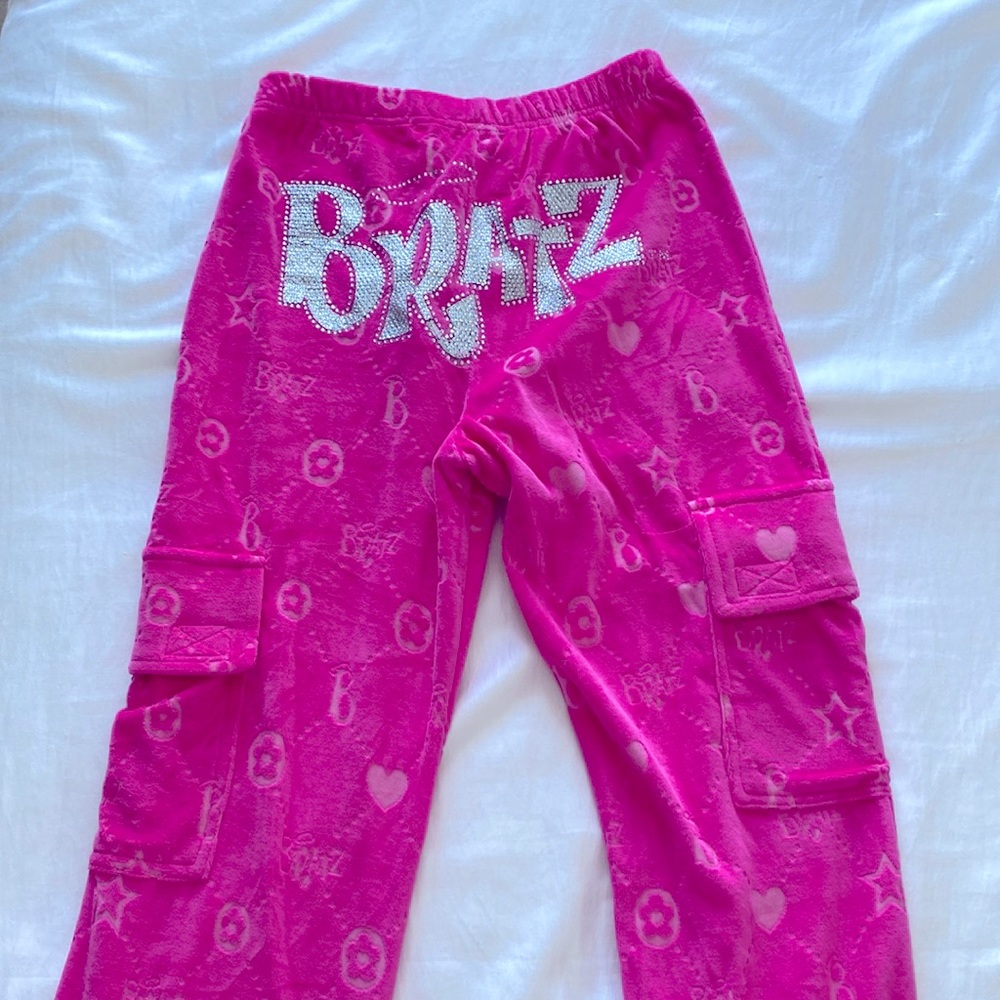 BRATZ velour cargo pants
